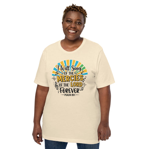 I will sing Psalm 89:1 womens Christian T-Shirt